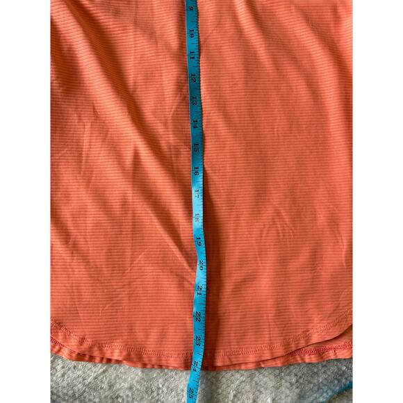 Calia Striped Racerback Side Slit Coral Tank Top Oversized Nylon Spandex Size XS - Picture 7 of 7